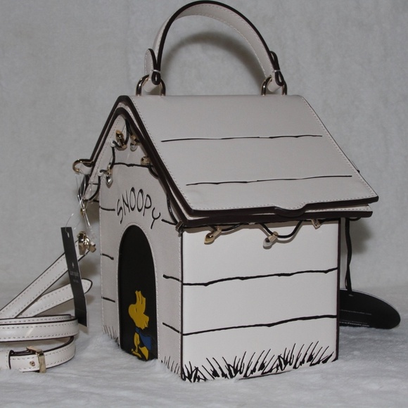NWT Kate Spade X Peanuts Snoopy 3D House Crossbody Novelty Purse Woodstock - Picture 2 of 6